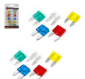 Fusível Automotivo Mini Lamina - 10 Peças