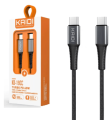 Cabo de dados Kaidi 60w - Tipo C x Tipo C