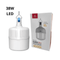 Lâmpada LED Bulbo Recarregável 38W