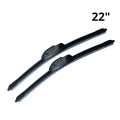 Par de Palhetas Silicone Limpador De Para-brisas - 22