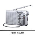 Rádio Portátil AM/FM - Cores Sortidas