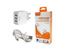 Carregador 3x USB - V8 3.1A - Kaidi