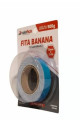 Fita Banana Dupla Face c/ Espuma 12mm X 2mts
