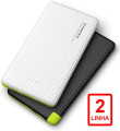 Bateria Externa 10.000mAh Cabo V8 e iPhone 5/6G Embutido - 2ª LINHA