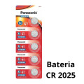 Bateria de Lítio 3V CR2025 Cartela C/5 unidades - Panasonic