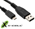 Cabo de Dados Micro USB (V8) 1 Metro - X-Cell