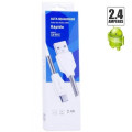 Cabo de Dados USB 2.4A Micro USB (V8)