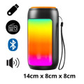 Caixa De Som Bluetooth RGB GTS