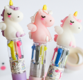 Mini Caneta Unicornio 4 Cores 