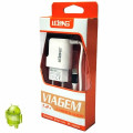 Carregador Micro USB (V8) com 1 Porta USB - LE-202V