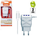 Carregador de Parede 3x USB - Micro USB (V8) 3A LE-524V