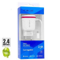 Carregador de Parede 2xUSB Micro USB (V8) 2.4A - LE-234V