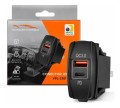 Carregador Veicular USB e USB-C PD QC3.0 - Turbo
