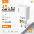 Carregador Turbo USB-C - GaN - Kaidi - 45W