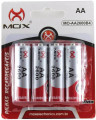 Pilhas Recarregáveis AA MOX - MO-AA2600B4 - 4 unids.