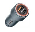 Carregador Veicular USB + Tipo C - 60w 