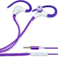 Fone de Ouvido com Microfone Zíper Sport