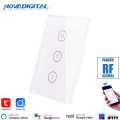 Interruptor WiFi + RF Touch SmartHome - 3 Lâmpadas