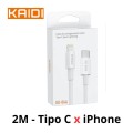 Cabo Kaidi USB-C para Lightning - 2 Metros