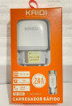 Carregador 2 USB V8 2.4A Kaidi - KD-556S