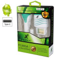 Kit Carregador Tomada e Carro USB Tipo C - X-Cell - 2.1A