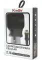 Kit Carregador e Cabo Micro USB (V8) - Kingo - 2.1A