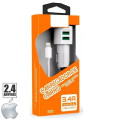 Carregador Veicular USB Duplo 3.4A para iPhone - PlugX