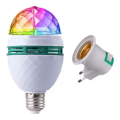 Lâmpada LED Colorida Giratória