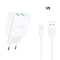Carregador 2x USB V8 - KDPAN