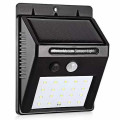 Luminária Solar de Parede com Sensor de Movimento 20 LEDs