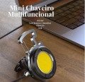 Mini Chaveiro Redondo Led Magnético - Cores Sortidas