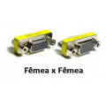 Emenda VGA x VGA (Fêmea x Fêmea)