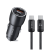Carregador Veicular Turbo 60w USB + Tipo C - Cabo Tipo C