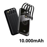 Bateria Externa 10.000mAh - Carregamento Sem Fio - Indução