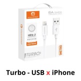 Cabo USB para iPhone - Turbo - 1 metro