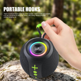 Caixa Som Bluetooth Redonda RGB - TWS