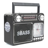 Caixa de Som - Rádio AM/FM - Relógio