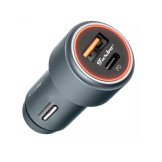 Carregador Veicular USB + Tipo C - 60w