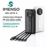 Bateria Externa 20.000mAh - Turbo - Imenso 601D