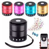 Mini Caixa de Som Bluetooth 887 - Cores Sortidas - Sem troca
