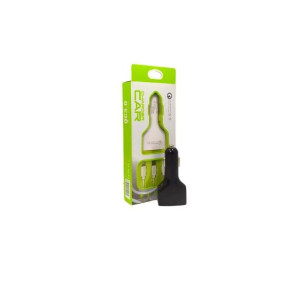 Carregador Veicular 4 USB + Cabo 3 em 1 - Cores Sortidas