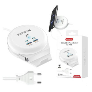 Tomada USB-C 35W com Suporte para o Celular