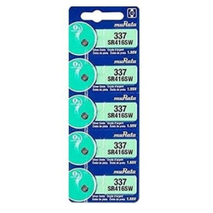 Cartela c/ 5 Baterias Murata - 337/SR416/SW