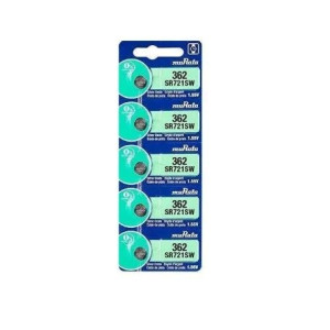 Cartela c/ 5 Baterias Murata - 362/SR721/SW