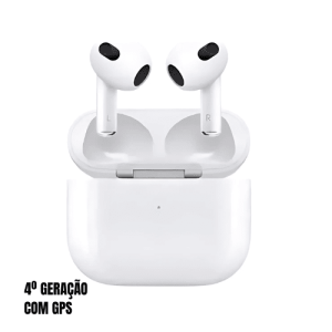 Fone de Ouvido iPhone 1:1 AirPods com GPS - 4ª Geração