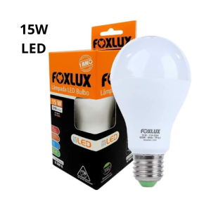 Lâmpada LED 15W Bulbo Branca Fria 6500K Foxlux