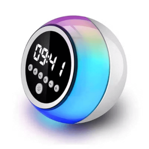 Relógio Despertador com Bluetooth e FM - Caixa de som - RGB