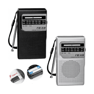 Rádio Portátil AM/FM - Cores Sortidas