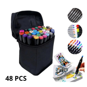 Estojo Canetas de Colorir - 48 Unidades
