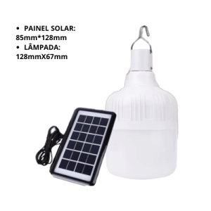 Lâmpada de LED com Painel Solar